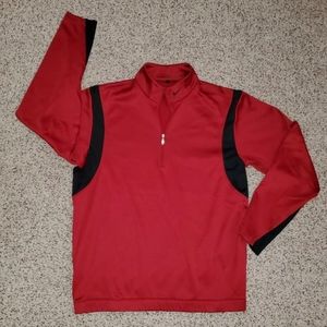 NWOT Nike Golf Therma Fit Pull Over Athletic Red Men's Sweatshirt